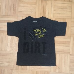 Tonka Bulldozer Graphic Kids T-Shirt - Black and Yellow